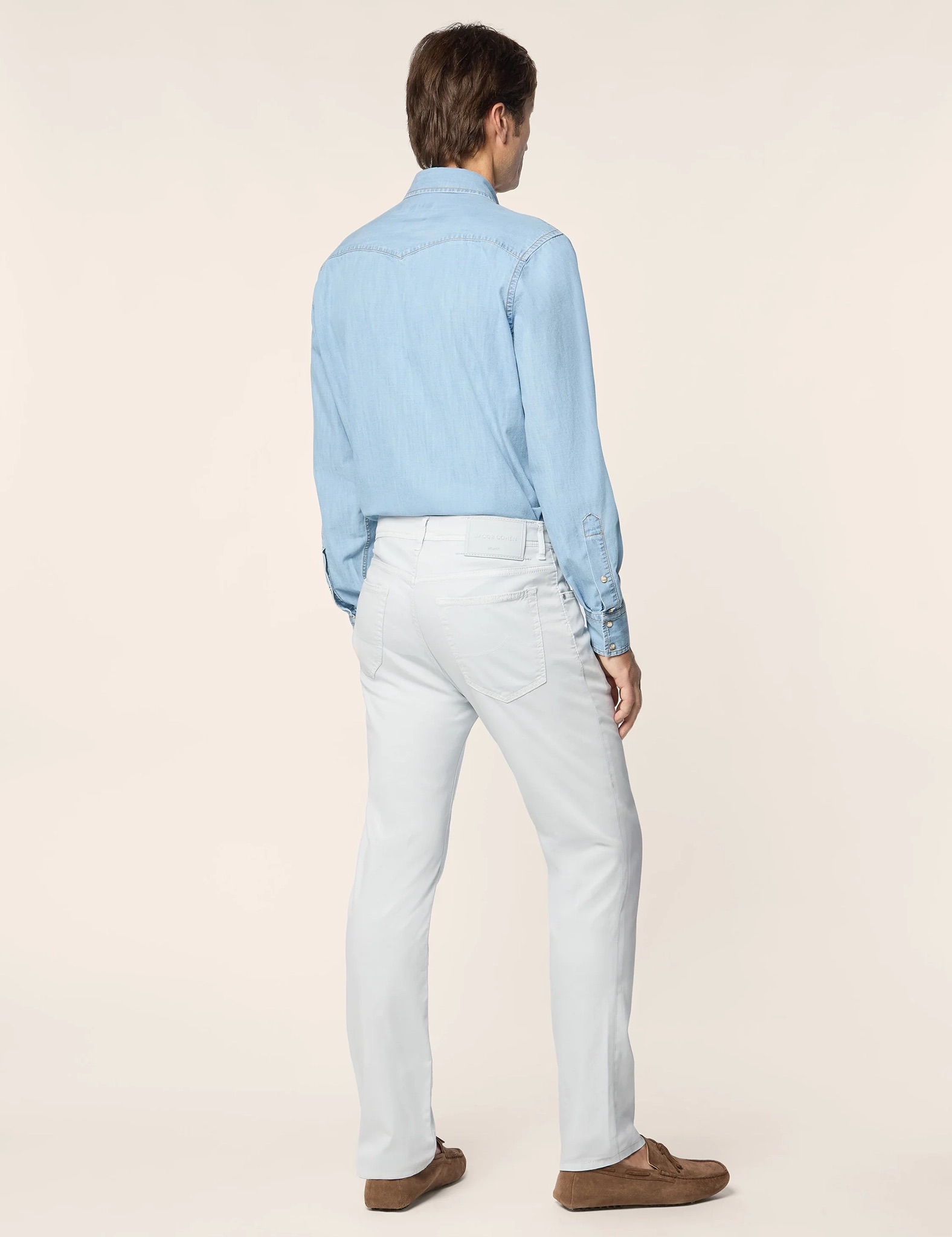 Jacob Cohen - CAMICIA WESTERN SHIRT LIGHT BLUE - Blå