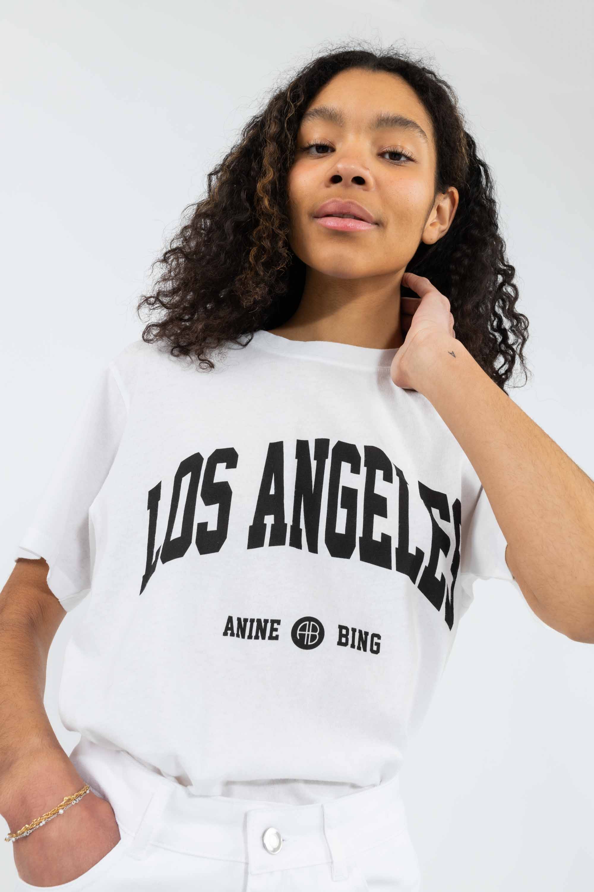 ANINE BING Lili Tee University Los Angeles White H yer