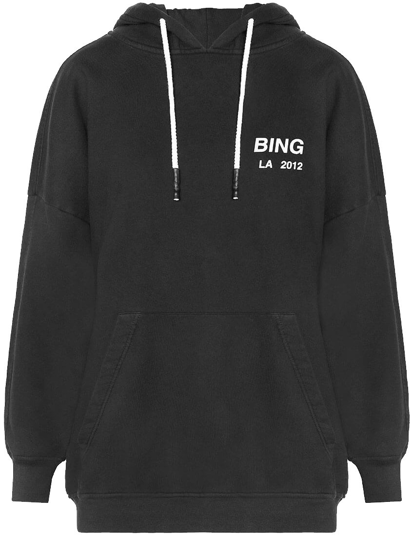 ANINE BING Lottie Hoodie svart genser til dame H yer