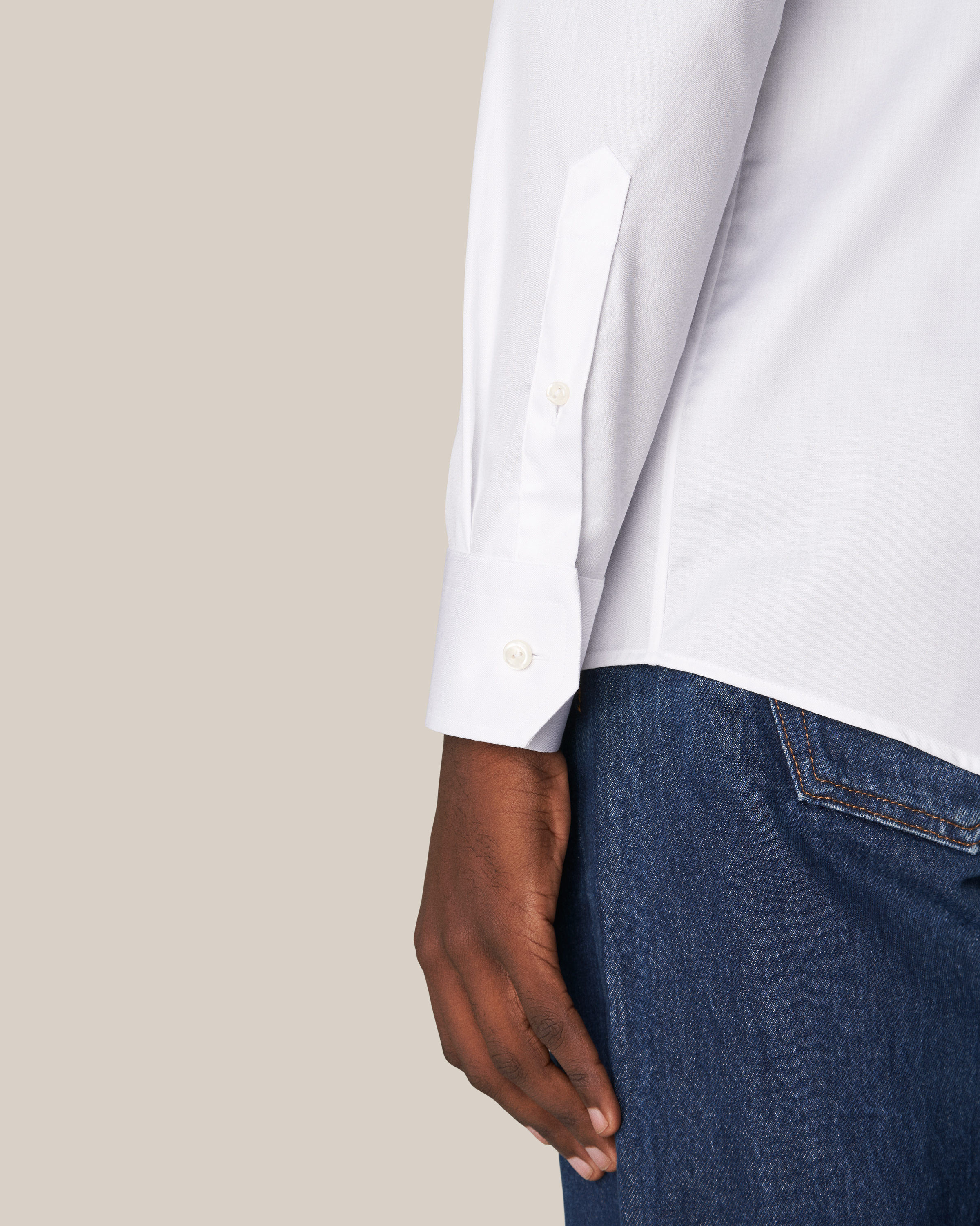 White Signature Twill Shirt - Eton