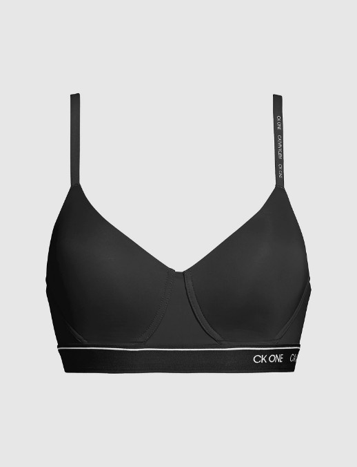 CALVIN KLEIN - Lightly lined bralette sort bh