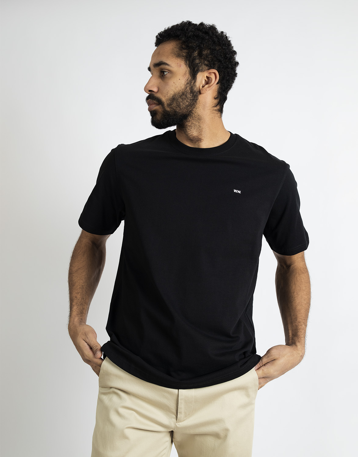 WOOD WOOD - Sami Classic T-Shirt Black | Høyer