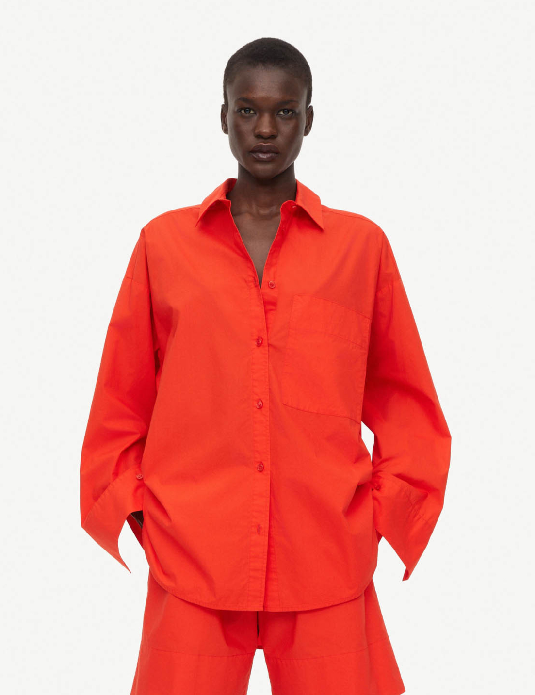 BY MALENE BIRGER Derris Shirt Orange H yer