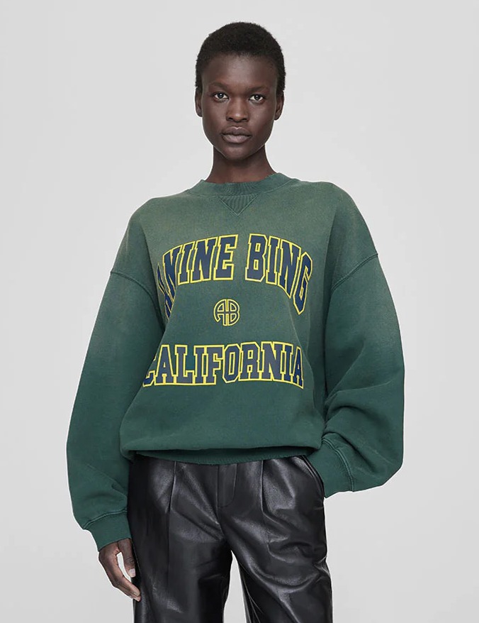 Anine Bing Sweatshirt Jaci California – Vert