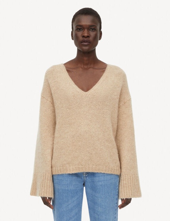 BY MALENE BIRGER Cimone Sweater Twill Beige H yer